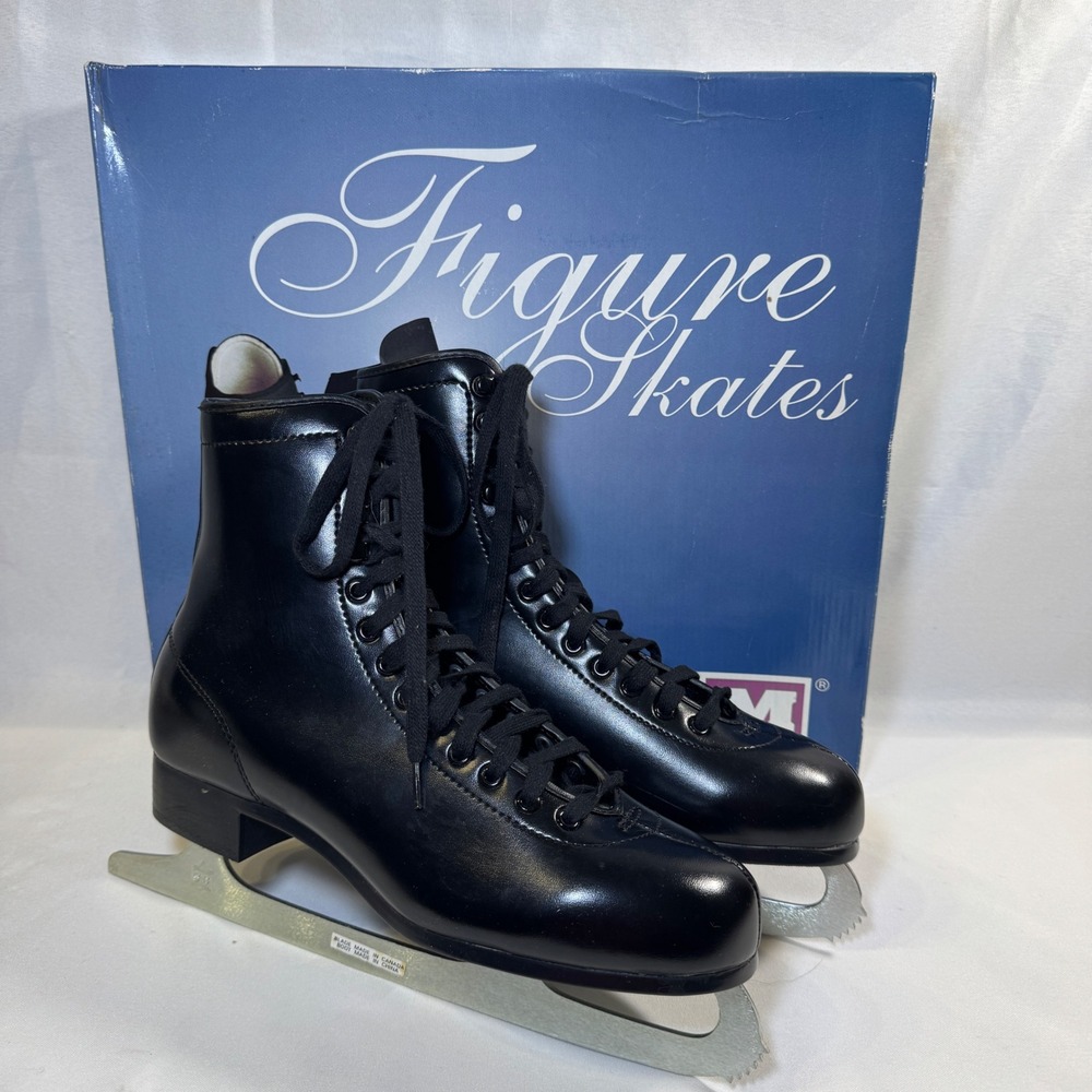 CCM Pirouette Men's Figure Skates Black Artistic Ice Skates Model M-PI Size 9